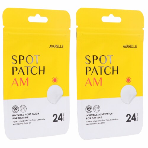 Avarelle Acne Spot Pimple Patch AM 24 Round Patches 2 Pack Perspective: right