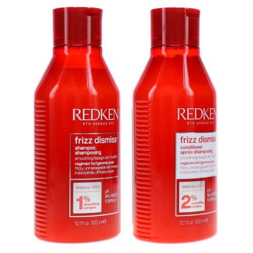 Redken Frizz Dismiss Shampoo 10.1 oz & Frizz Dismiss Conditioner 10.1 oz Combo Pack Perspective: right