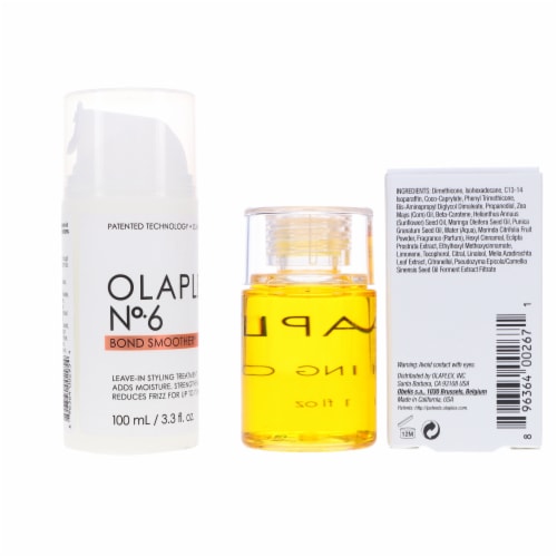 Olaplex No. 6 Bond Smoother Reparative Styling Creme 3.3 oz & No. 7 Bonding Oil 1 oz Combo Pa, 4.3 oz - Gerbes Super Markets Olaplex No. 6 Bond Smoother Reparative Styling Creme 3.3 oz & No. 7 Bonding Oil 1 oz Combo Pa, 4.3 oz - Gerbes Super Markets