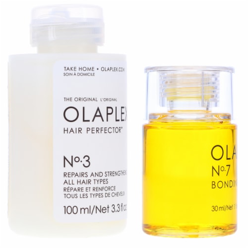Olaplex No. 3 Hair Perfector 3.3 oz & No. 7 Bonding Oil 1 oz Combo Pack Perspective: right