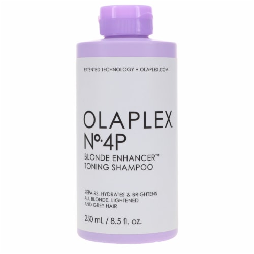 Olaplex No.4p Blonde Enhancer Toning Shampoo 8.5 oz, No.4 Bond Maintenance Shampoo 8.5 oz & N Perspective: right