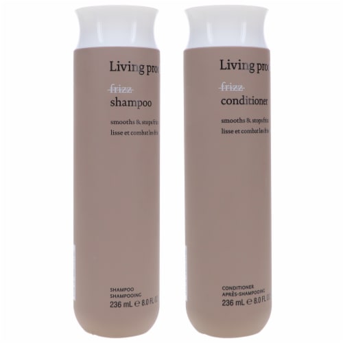 Living Proof No Frizz Shampoo 8 oz & No Frizz Conditioner 8 oz Combo Pack Perspective: right