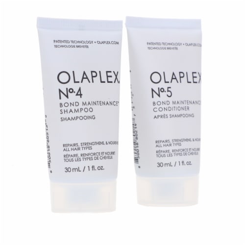 Olaplex No.4 Bond Maintenance Shampoo 1 oz & No.5 Conditioner 1 oz Combo Pack Perspective: right