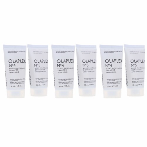 Olaplex No.4 Bond Maintenance Shampoo 1 oz 3 Count & No.5 Conditioner 1 oz 3 Count Combo Pack Perspective: right
