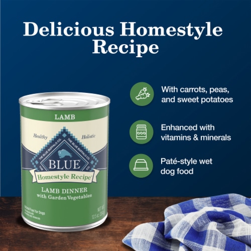 Blue Buffalo Homestyle Natural Adult Wet Dog Food Lamb & Garden Vegetables Perspective: right