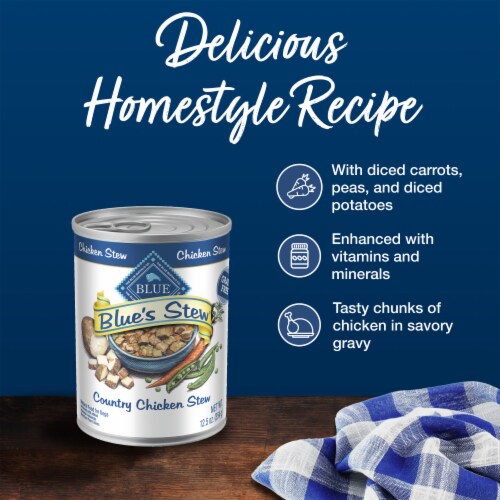 Blue Buffalo Blue's Stew Natural Wet Dog Food Country Chicken Stew Perspective: right