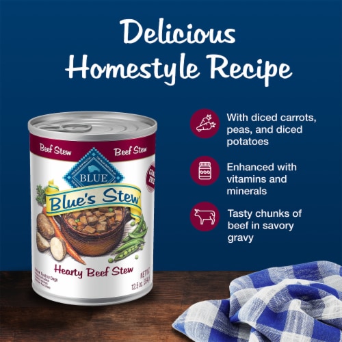 Blue Buffalo Blue's Stews Adult Grain-Free Wet Dog Food Beef Perspective: right