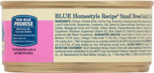Blue Buffalo Homestyle Recipe Small Breed Dog Food Perspective: right
