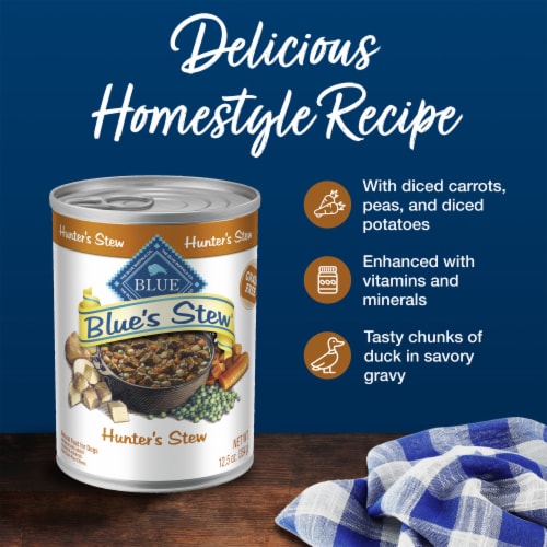 Blue Buffalo Natural Adult Blue's Stew Hunter's Stew Wet Dog Food Perspective: right