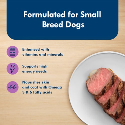 Blue Buffalo Delights Small Breed Natural Paté Wet Dog Food Top Sirloin Perspective: right