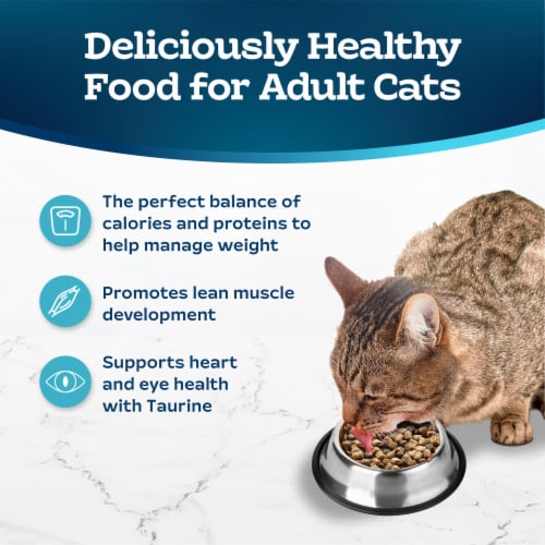 Blue Buffalo Tastefuls Weight Control Natural Chicken and Brown Rice Recipe Adult Dry Cat Food Perspective: right