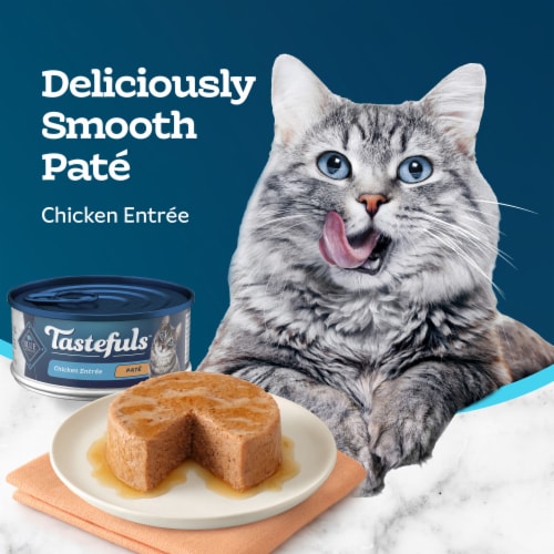 Blue Buffalo Tastefuls Chicken Entree Pate Wet Cat Food Perspective: right