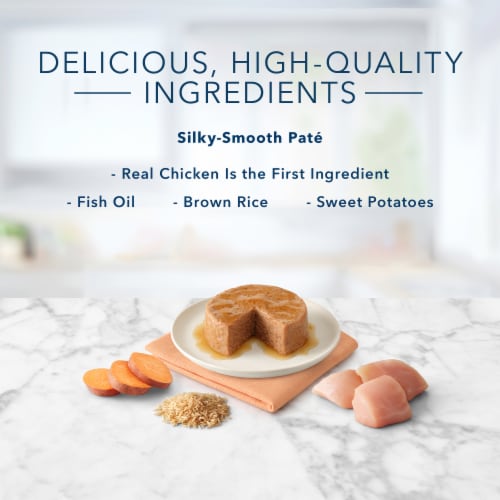 Blue Buffalo Tastefuls Chicken Entree Natural Kitten Pate Wet Cat Food Perspective: right