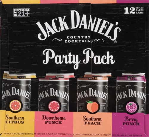 Jack Daniel's Country Cocktails Flavored Hard Beverage Variety Pack Perspective: right