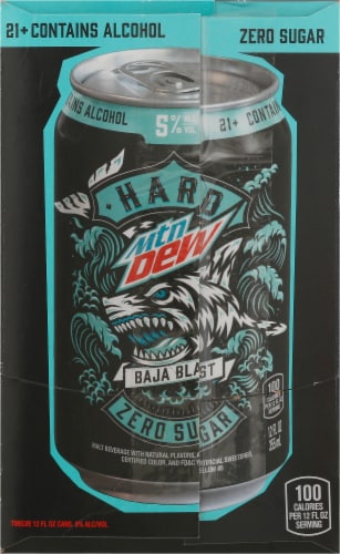 Hard Mountain Dew Baja Blast Seltzer Perspective: right