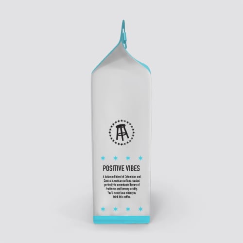 Stella Blue Positive Vibes Light Roast Ground Coffee Perspective: right