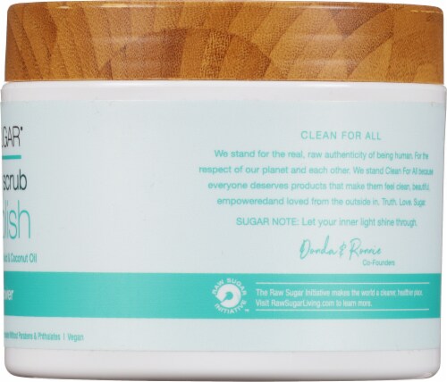 Raw Sugar® Daily Micro Scrub Salt Polish - Shea + Rice Flower Perspective: right