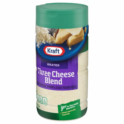 Kraft Three Cheese Blend Grated Cheese Perspective: right