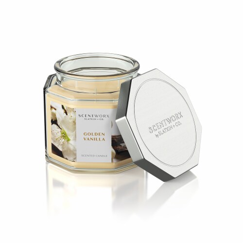 Scentworx Jar Candle Golden Vanilla Perspective: right