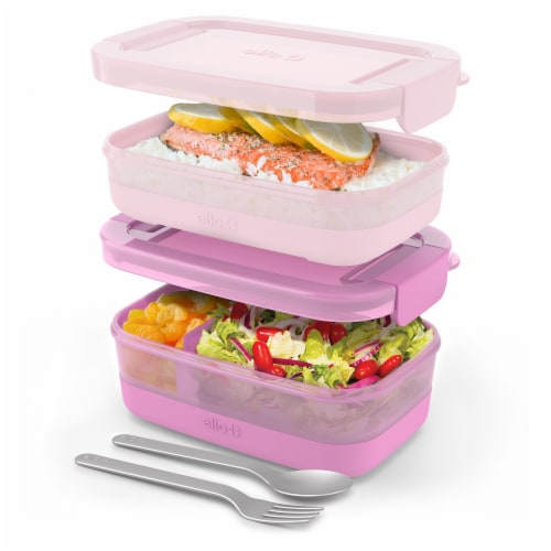 Ello® Plastic Lunch Stack Perspective: right