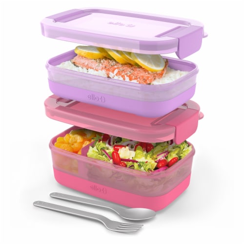Ello® Plastic Lunch Stack Perspective: right