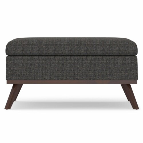 Simpli Home Owen Medium Square Coffee Table Ottoman In Tweed Hydraulic Lift Storage Medium Foods Co