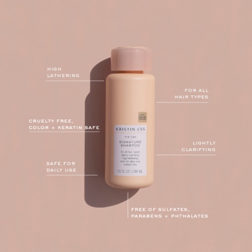 Kristin Ess Signature Salon Sulfate Free Shampoo - Hydrating Frizz Control - Color Safe Perspective: right