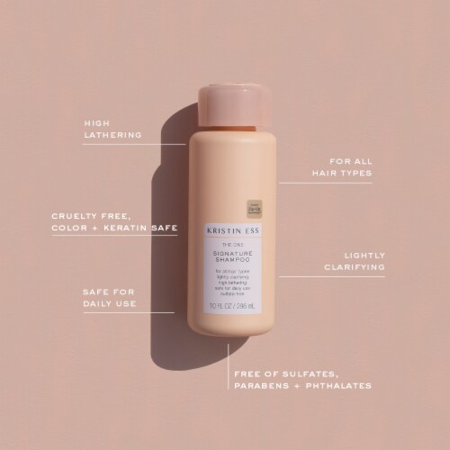 Kristin Ess Signature Salon Sulfate Free Shampoo - Hydrating Frizz Control - Color Safe Perspective: right