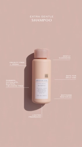Kristin Ess Extra Gentle Shampoo For Sensitive Scalp + Dry Hair - Hydrating - Sulfate Free + Vegan Perspective: right