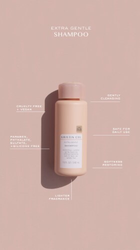 Kristin Ess Extra Gentle Shampoo For Sensitive Scalp + Dry Hair - Hydrating - Sulfate Free + Vegan Perspective: right