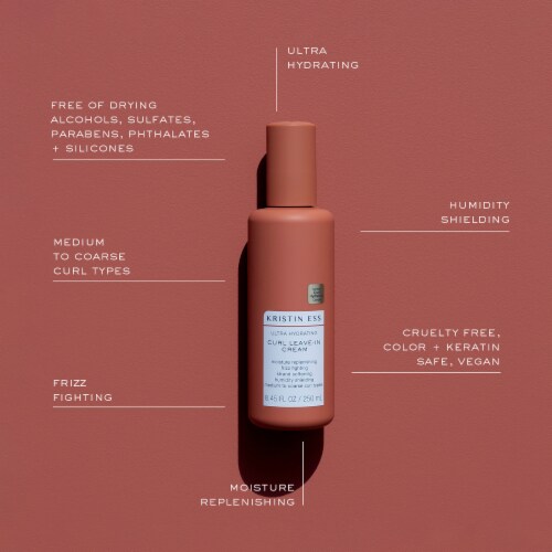 Kristin Ess Moisture Curl Leave-In Conditioner With Shea Butter - Detangle + Defrizz + Deep Moisture Perspective: right