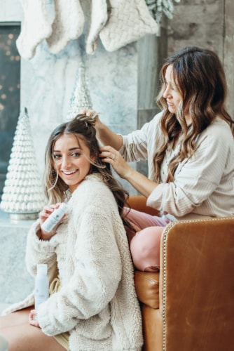 Hairitage Magic Spell Texturizing Spray For Volume + Hair Styling - Medium Hold - Vegan Perspective: right