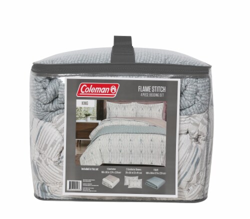 Coleman Flame Stitch Bedding Set - 4 Piece Perspective: right