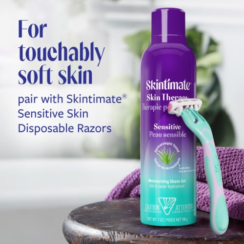 Skintimate Skin Therapy Sensitive Shave Gel Perspective: right