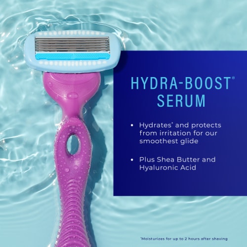 Schick Hydro Silk 5-Blade Razor + 2 Refills for Women Moisturizing with Shea Butter Perspective: right