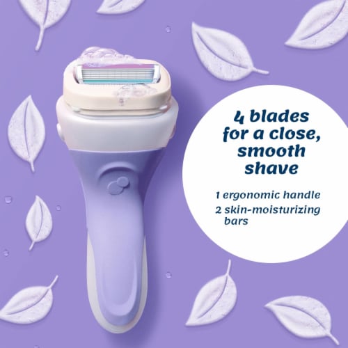 Schick Intuition 4-Blade Razor + Refills Holiday Gift Set Value Pack Perspective: right