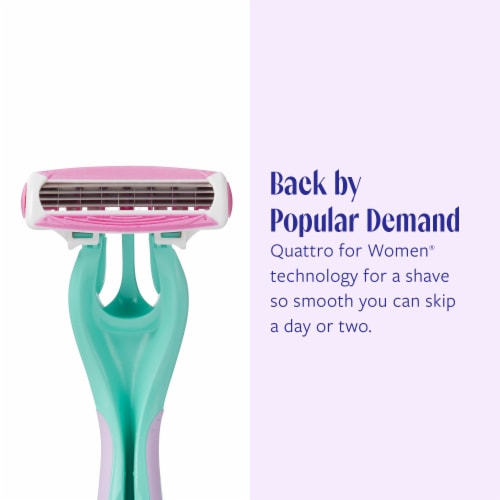 Skintimate Sensitive Disposable Four Blade Razors Perspective: right
