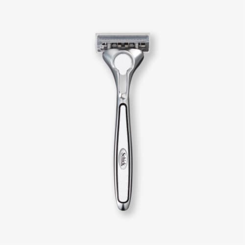 Schick® Quattro® Titanium Razor Refill Cartridges Perspective: right