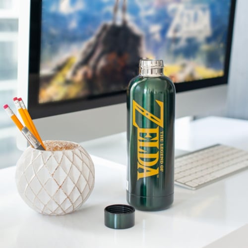 Legend of Zelda Hyrule Stainless Steel Water Bottle Perspective: right
