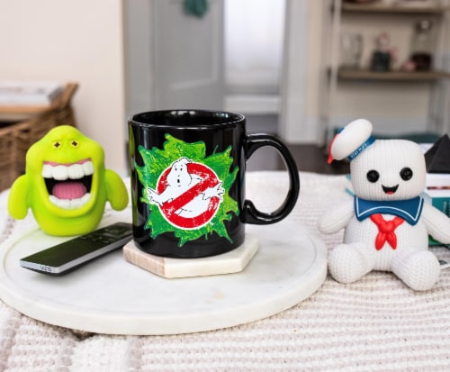 Ghostbusters Logo Ectoplasm Heat-Changing Ceramic Coffee Mug | Holds 20 Ounces Perspective: right