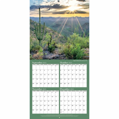 Turner Acquisitions Inc. 2024 National Parks Wall Calendar Perspective: right