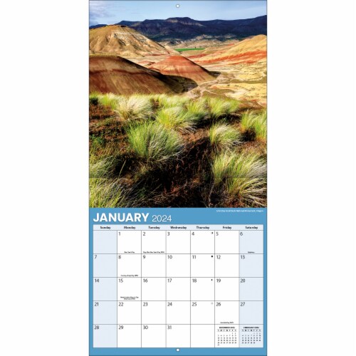 The Lang Companies 2024 Pacific Northwest Wall Calendar Perspective: right