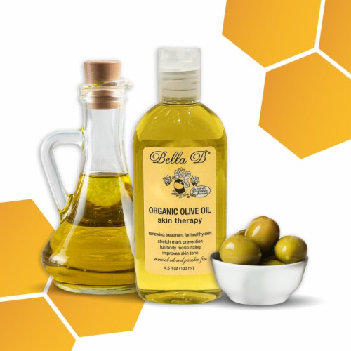 Organic Olive Oil Skin Therapy, 4.5oz Bottle Perspective: right