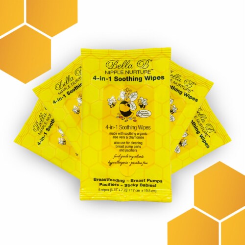 Nipple Nurture 4-in-1 Soothing Wipes - 5pk Perspective: right