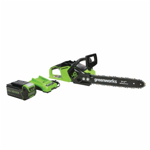 Greenworks Brushless Chainsaw Perspective: right