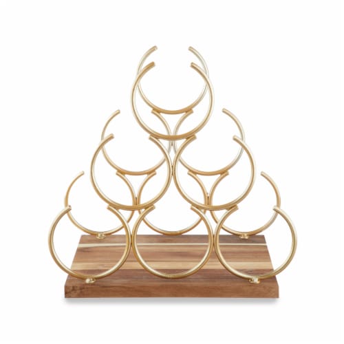 Pyramid 6 Bottle Wine Rack by Twine Perspective: right