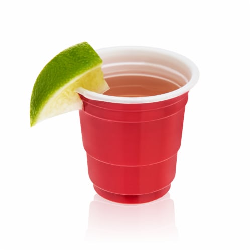 True Fabrications Slug Shot Glasses - Red Perspective: right