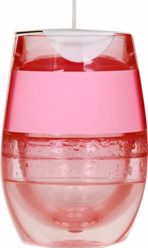 True Fabrications Wine Freeze Cooling Cup Translucent Pink Perspective: right