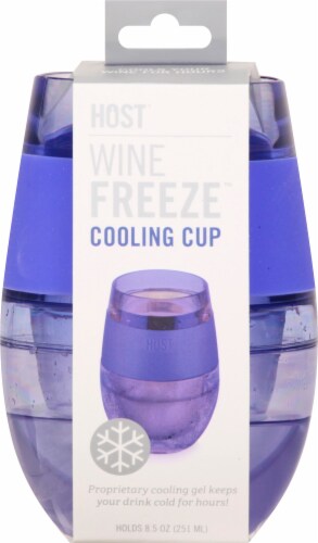 True Fabrications Wine Freeze Cooling Cup Translucent Purple Perspective: right