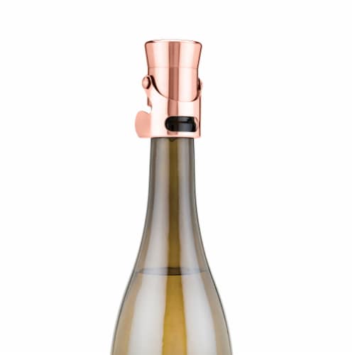 Viski Summit Champagne Stopper - Copper Perspective: right
